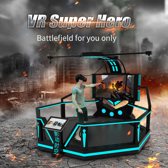 Большой игровой автомат стрельбы вверх 9D VR развлечений рюкзака положения 0