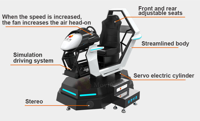 360 вращающийся VR симулятор гоночный автомобиль развлекательная езда симулятор аркадная машина игры вождения автомобиля 3