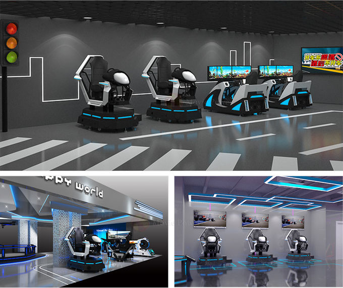 Внутри помещений 360 градусов 9D Vr Автомобильные гоночные игровые машины Виртуальная реальность Вождение аркадный симулятор движения 2