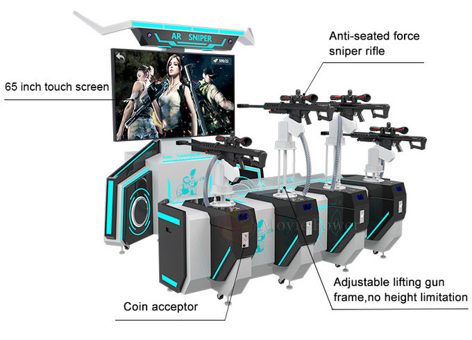 Оборудование игры стрельбы игрового автомата 9d AR виртуальной реальности игрока тематического парка 4 2