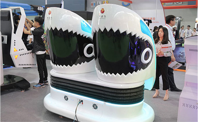 Тематический парк 9D VR Egg Chair Симулятор VR Shark Motion Cinema 2 места 2